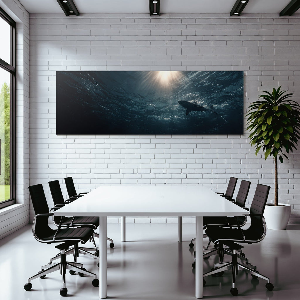 Meeres Hai Unterwasser Sonnenlicht Sanfte Stimmung