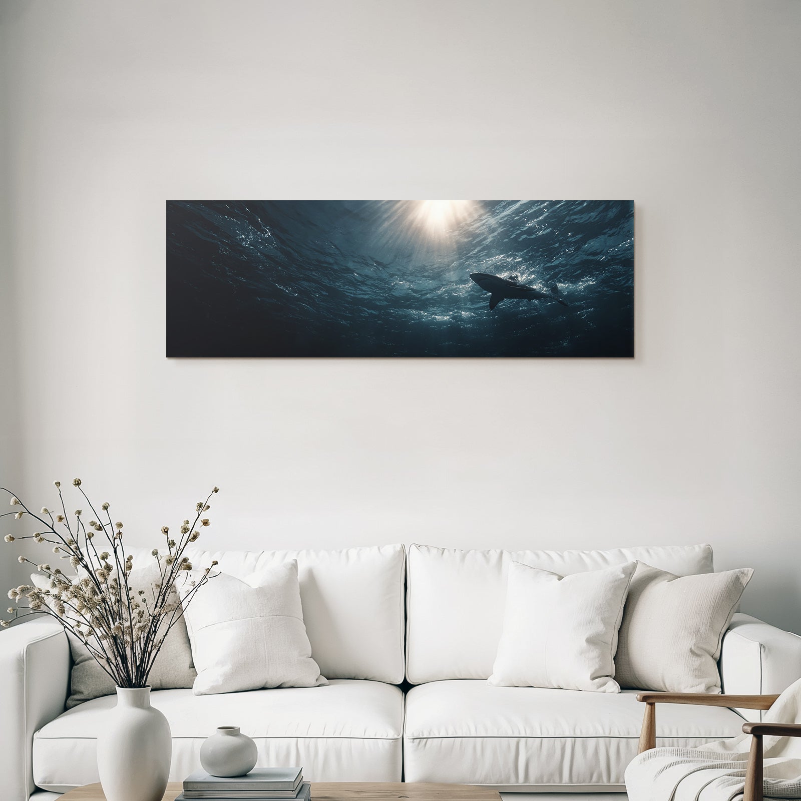 Meeres Hai Unterwasser Sonnenlicht Sanfte Stimmung