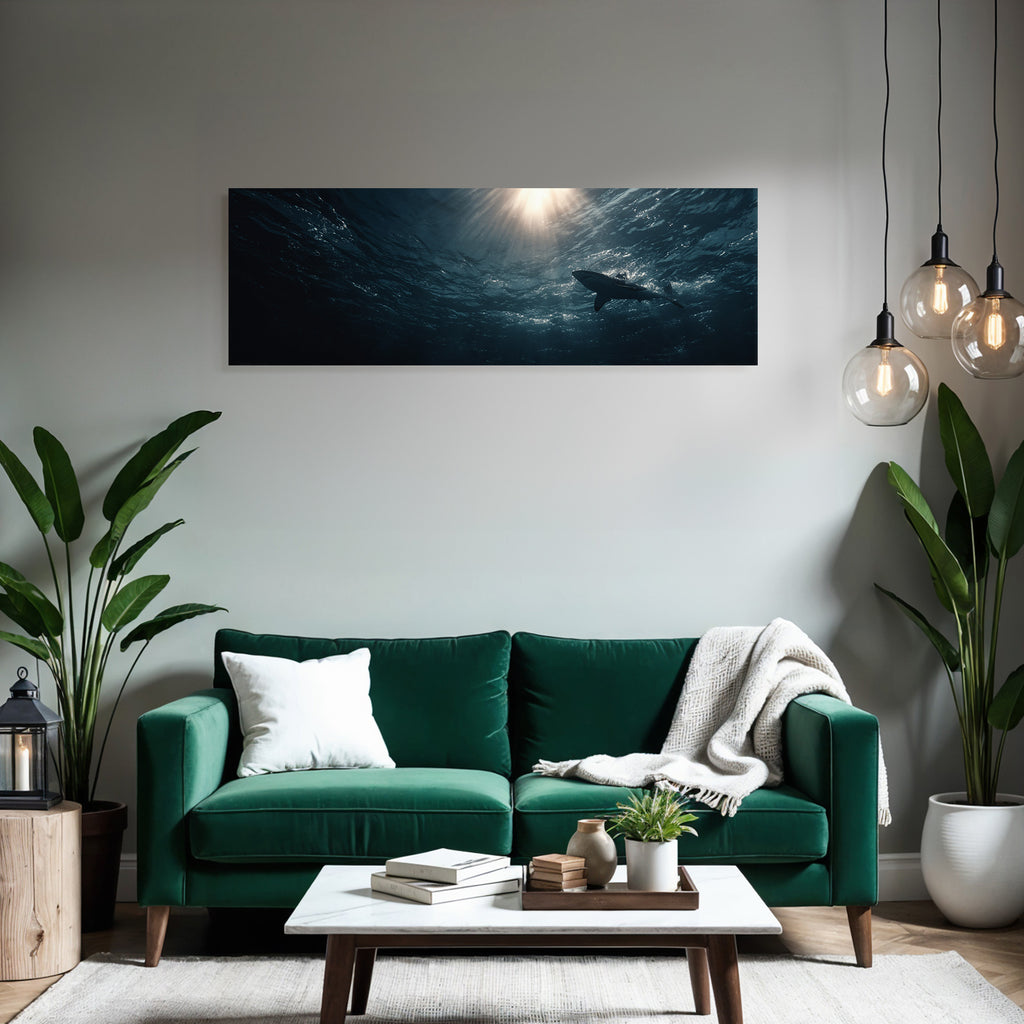 Meeres Hai Unterwasser Sonnenlicht Sanfte Stimmung