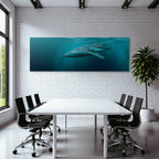 Marine Whale Shark Large Pattern White Spots Dark Background