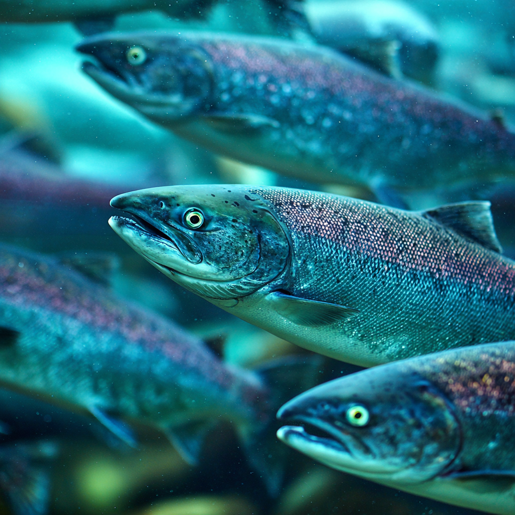 Meeres Lachs Schwarm Im Wasser | Meerestiere | Tiere