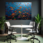 Meeres Bunte Unterwasserwelt Mit Fischen Und Korallenriff