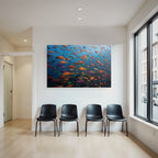 Meeres Bunte Unterwasserwelt Mit Fischen Und Korallenriff