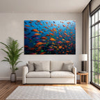 Meeres Bunte Unterwasserwelt Mit Fischen Und Korallenriff