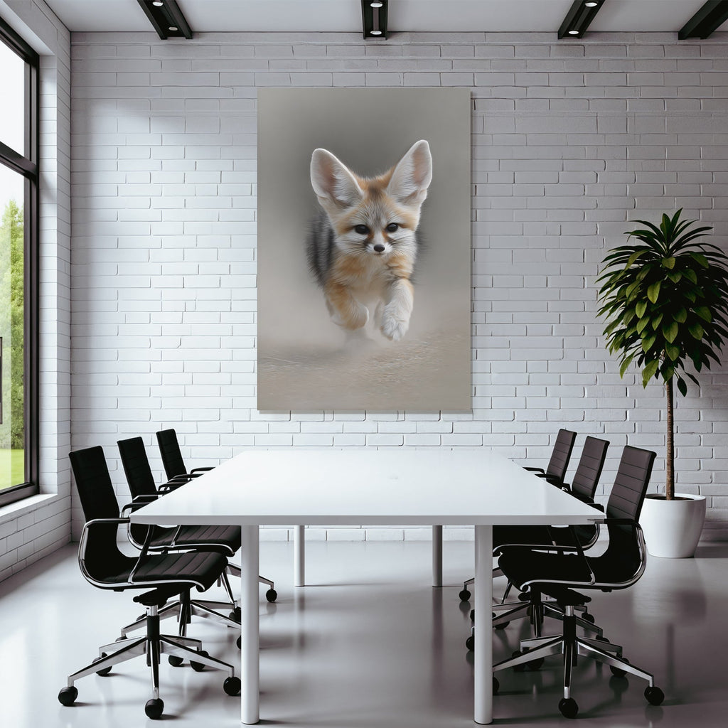 Fenek Fox In Motion Sahara Desert