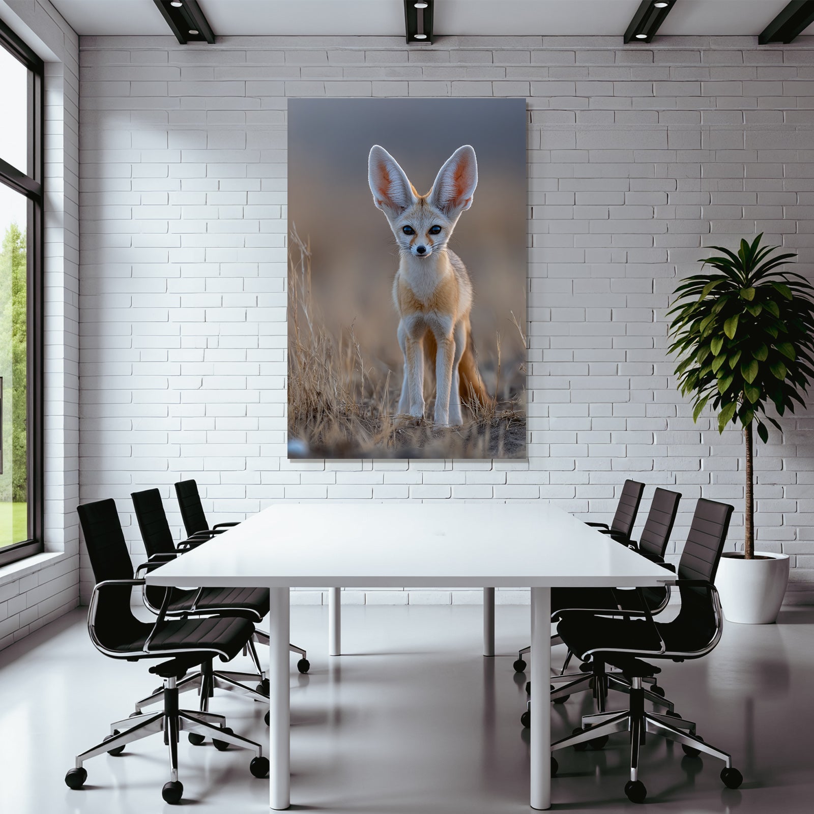 Fennec Fuchs Grosse Ohren Kleines Format Nordafrika Wüste