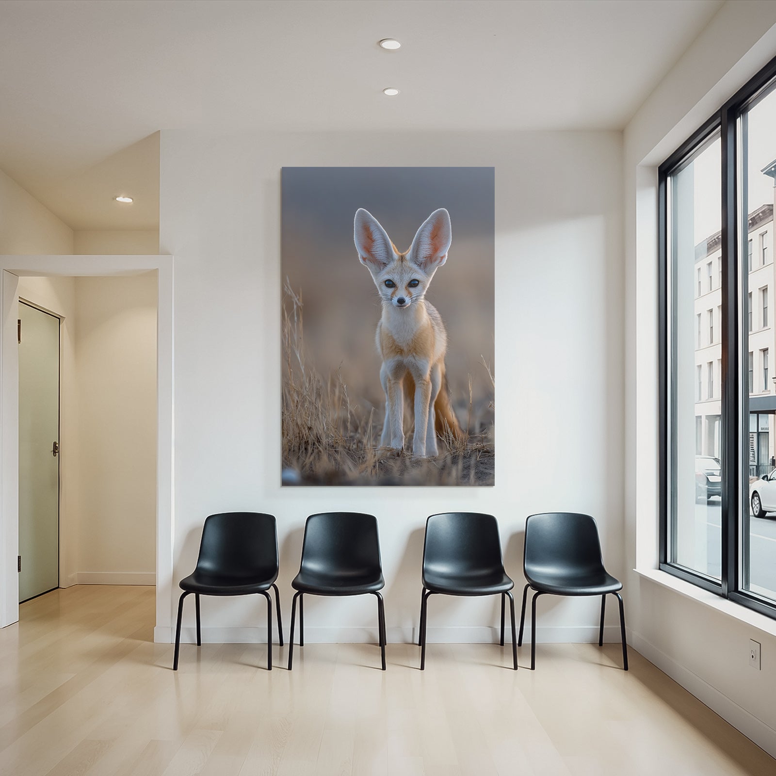 Fennec Fuchs Grosse Ohren Kleines Format Nordafrika Wüste