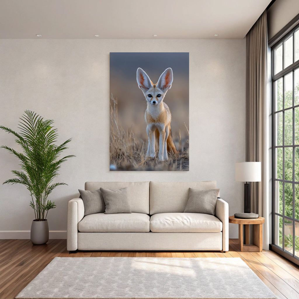Fennec Fuchs Grosse Ohren Kleines Format Nordafrika Wüste