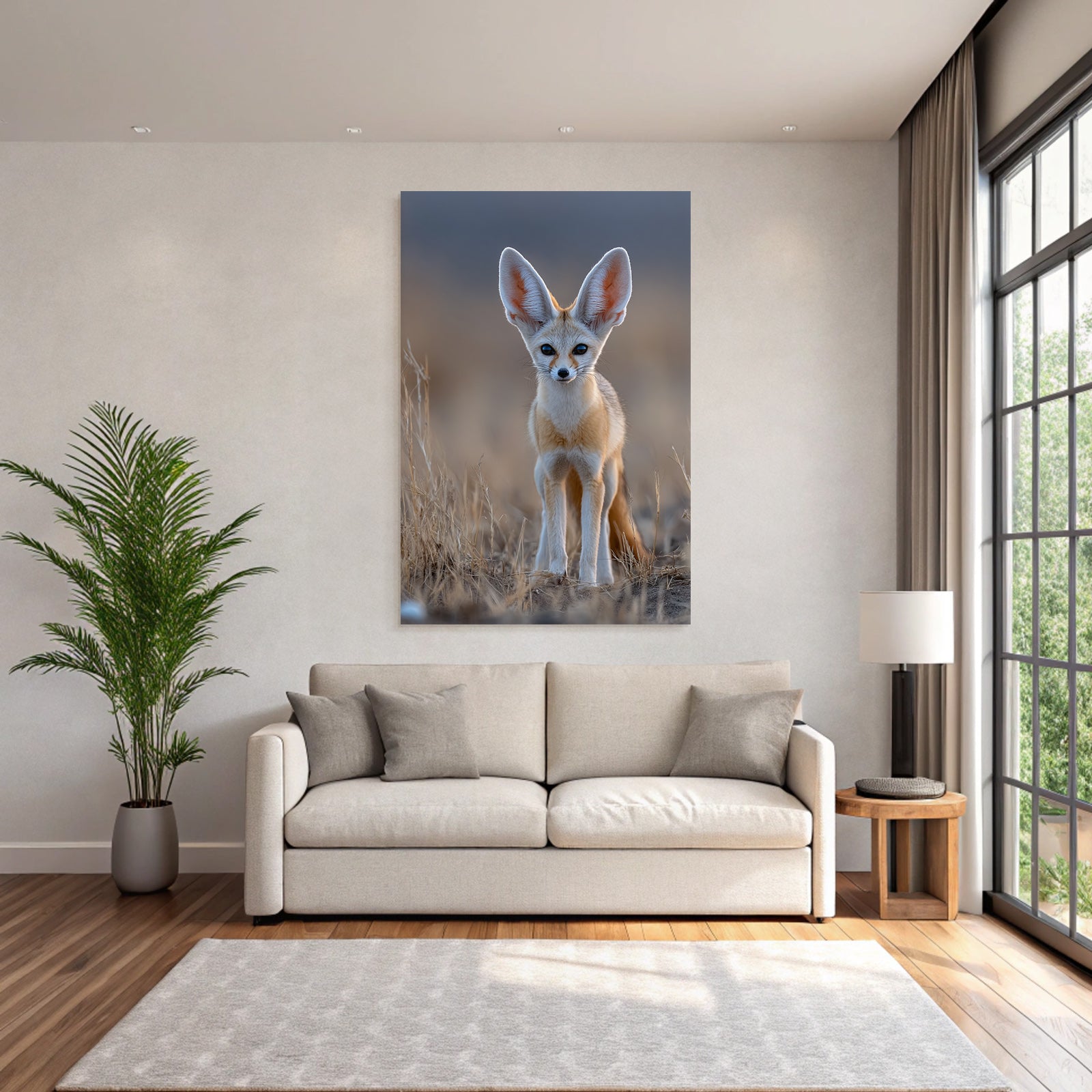 Fennec Fuchs Grosse Ohren Kleines Format Nordafrika Wüste