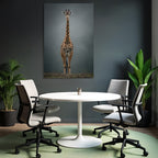 Giraffe standing with long neck and spotted pattern