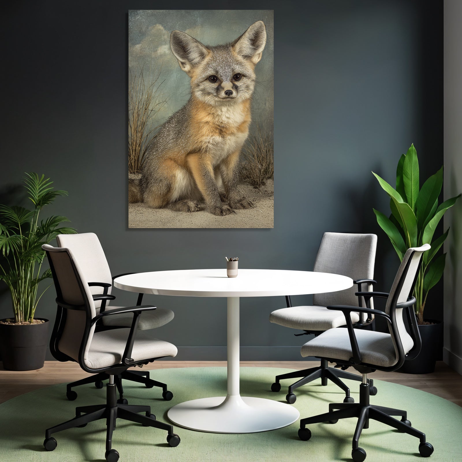 Kleiner Fennek Fuchs In Der Wüste