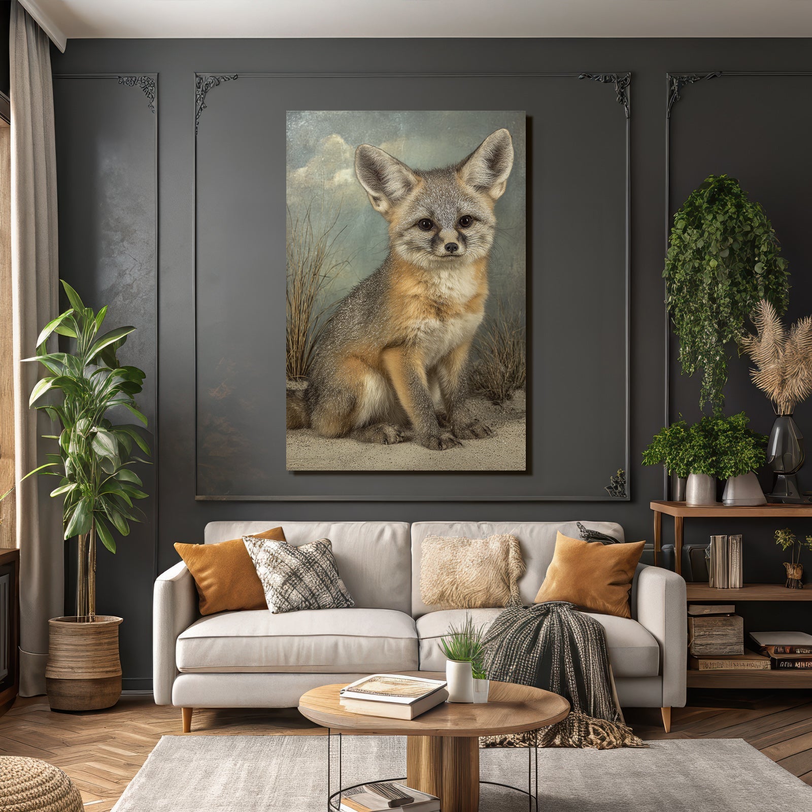 Kleiner Fennek Fuchs In Der Wüste