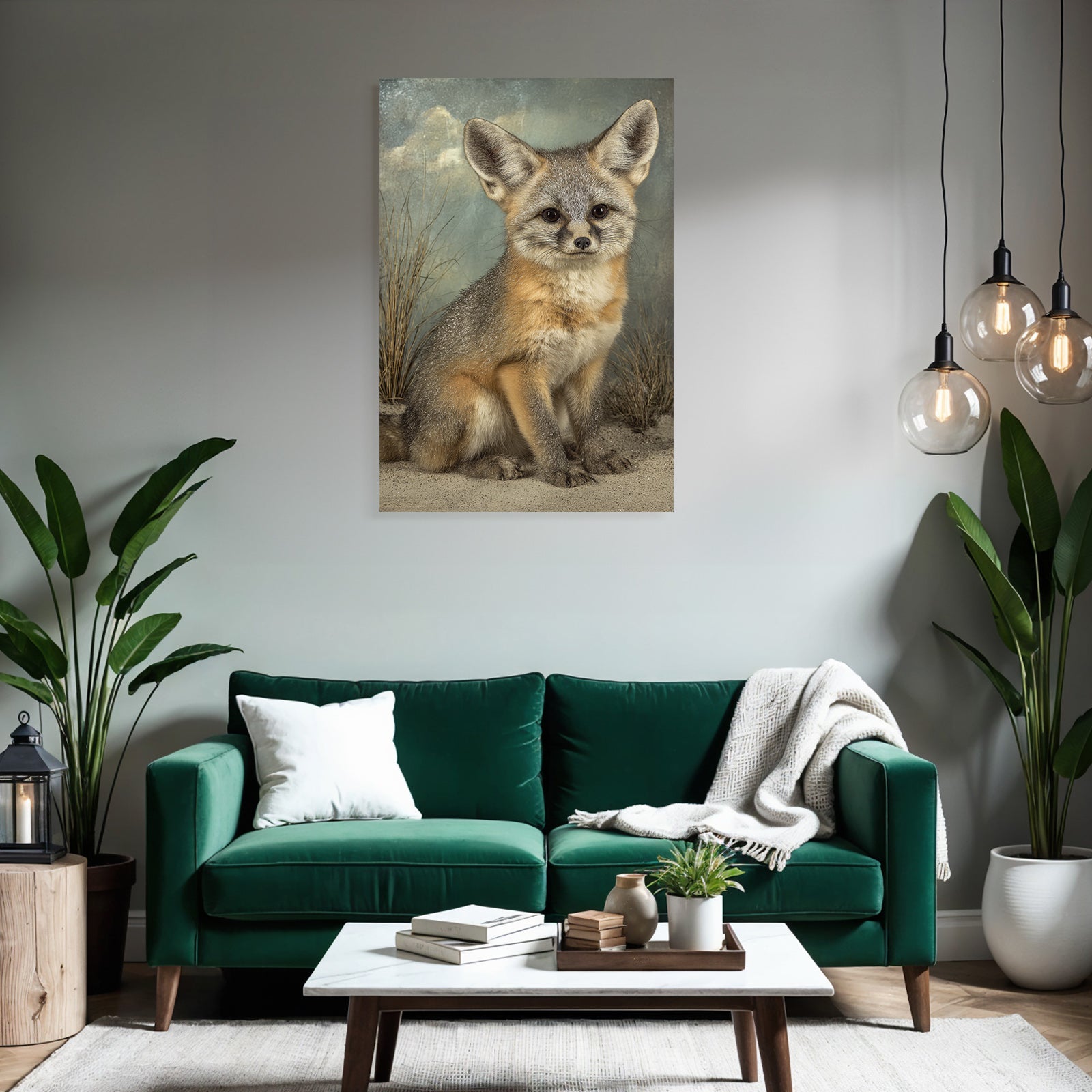 Kleiner Fennek Fuchs In Der Wüste