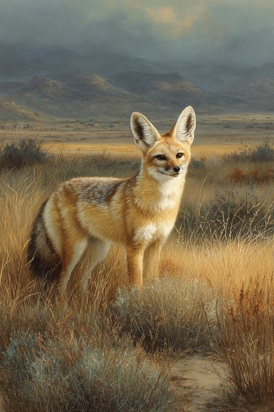 Roter Fuchs Im Natur Hochland Mit Gras Und Bergen | Safari und Wildtiere | Tiere