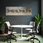 Cheetahs In Der Linie Mit Distinktiven Flecken Und Elegantem Form
