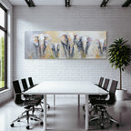 Elefanten Abstracte Kunst Vibrant Farben Texture