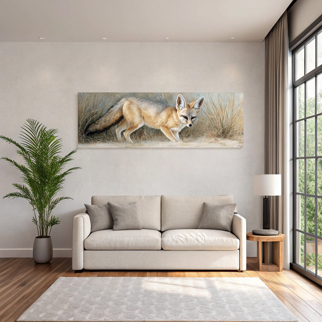 Elegante Fuchs Im Naturhintergrund Mit Detailierter Fell Textur