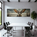 Fennec Fuchs Im Wüste Stilisiert Kunstwerk