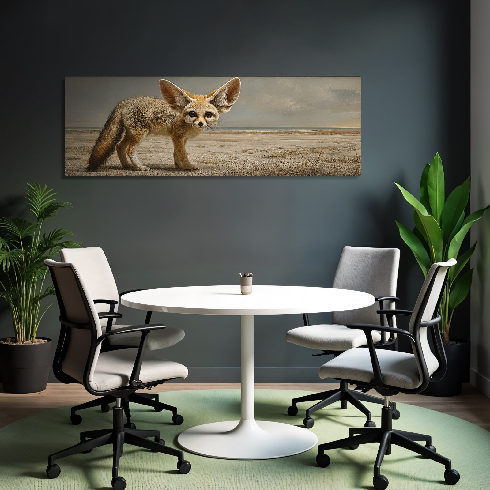 Fennekschakal In Wüste Lebensraum