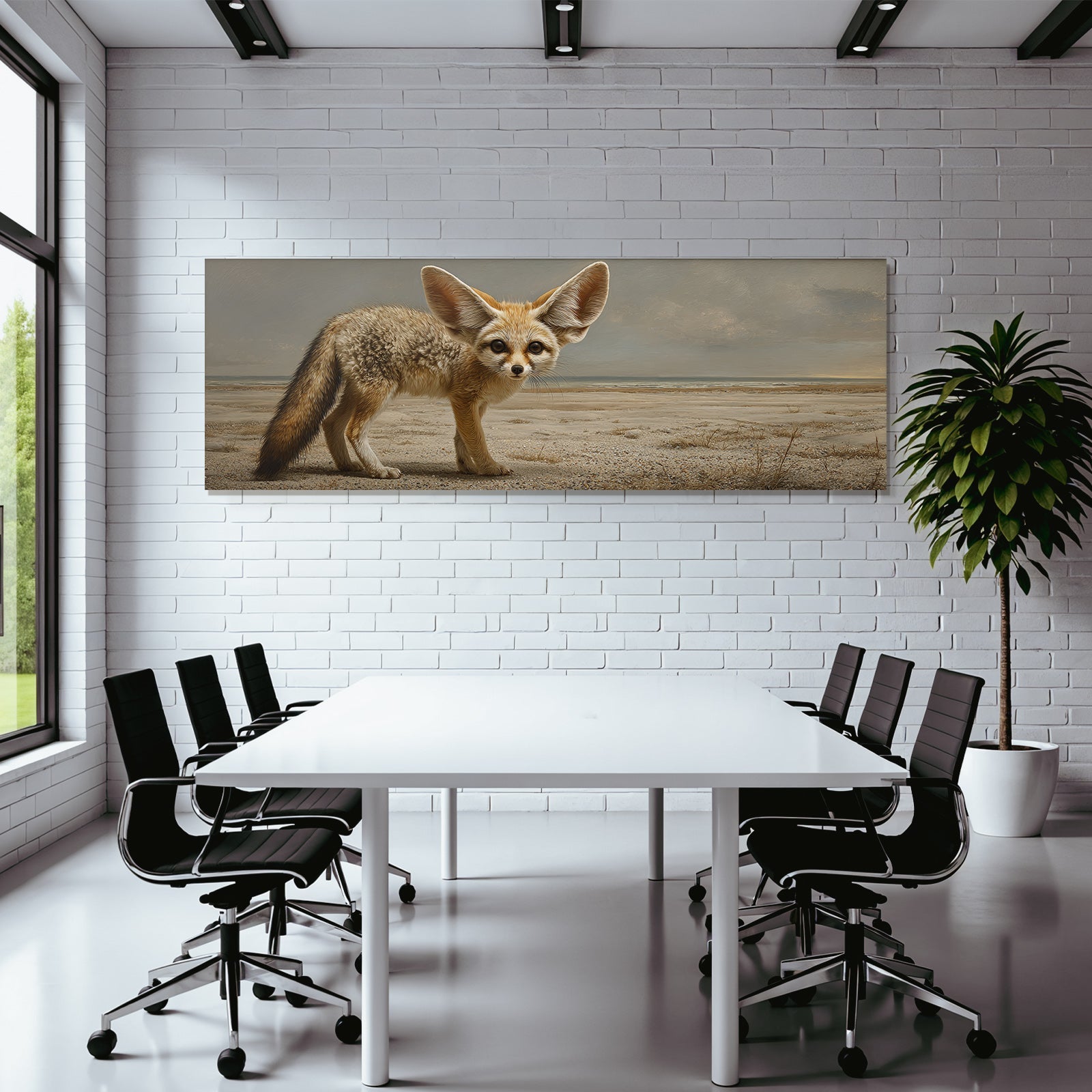 Fennekschakal In Wüste Lebensraum