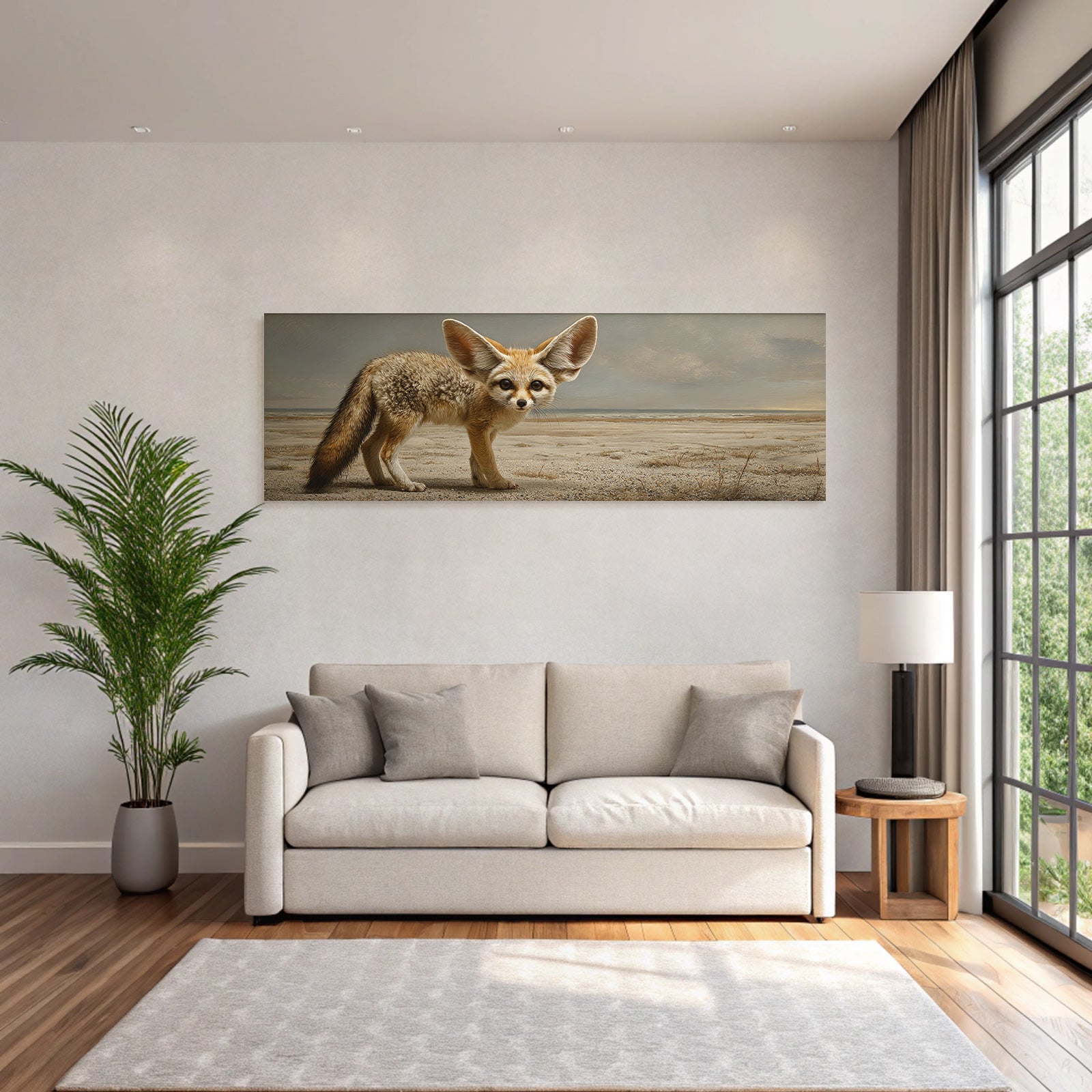 Fennekschakal In Wüste Lebensraum