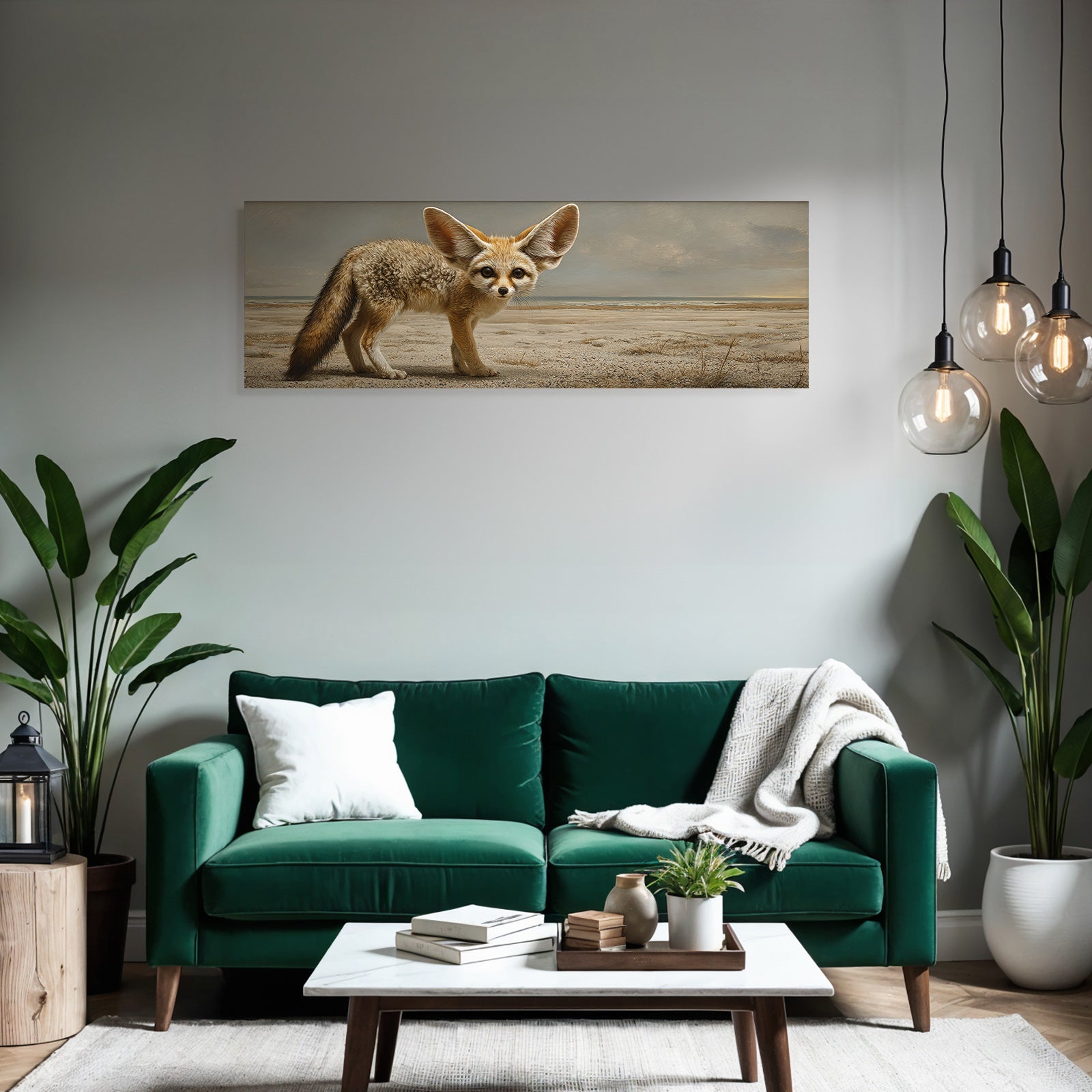 Fennekschakal In Wüste Lebensraum
