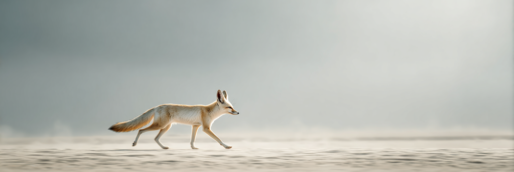 Fuchs Im Sandigen Landschaft Auf Der Suche Nach Nahrung | Safari und Wildtiere | Tiere