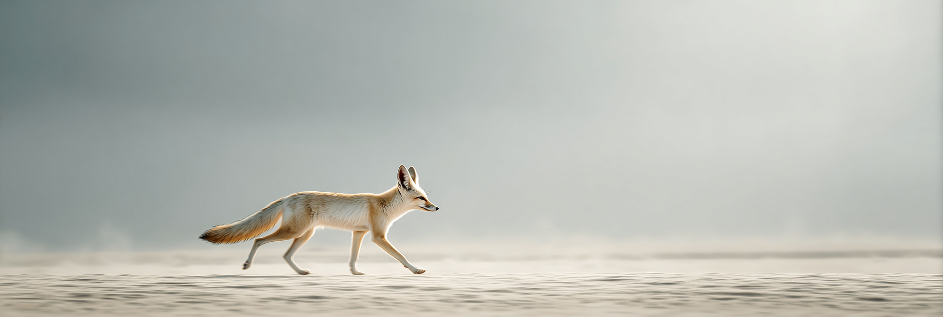 Fuchs Im Sandigen Landschaft Auf Der Suche Nach Nahrung | Safari und Wildtiere | Tiere