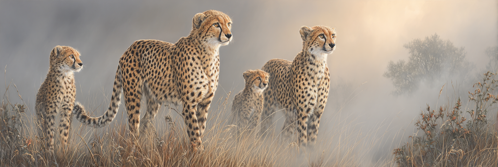 Gruppe Von Schleichkatzen In Natürlicher Umgebung | Safari und Wildtiere | Tiere