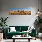Rhinos Geometrische Kunst In Landschaft