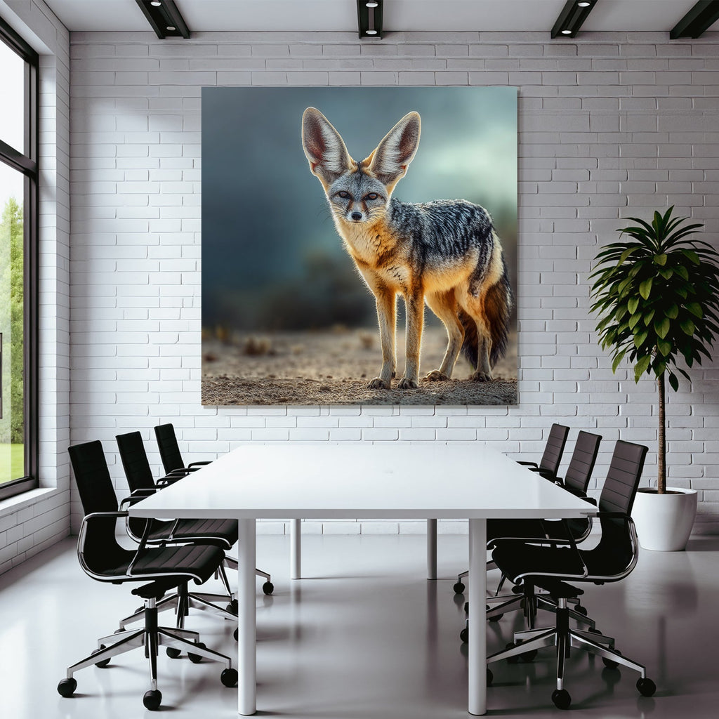 Fennec Fuchs In Der Wüste Mit Grossen Ohren