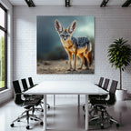 Fennec Fuchs In Der Wüste Mit Grossen Ohren