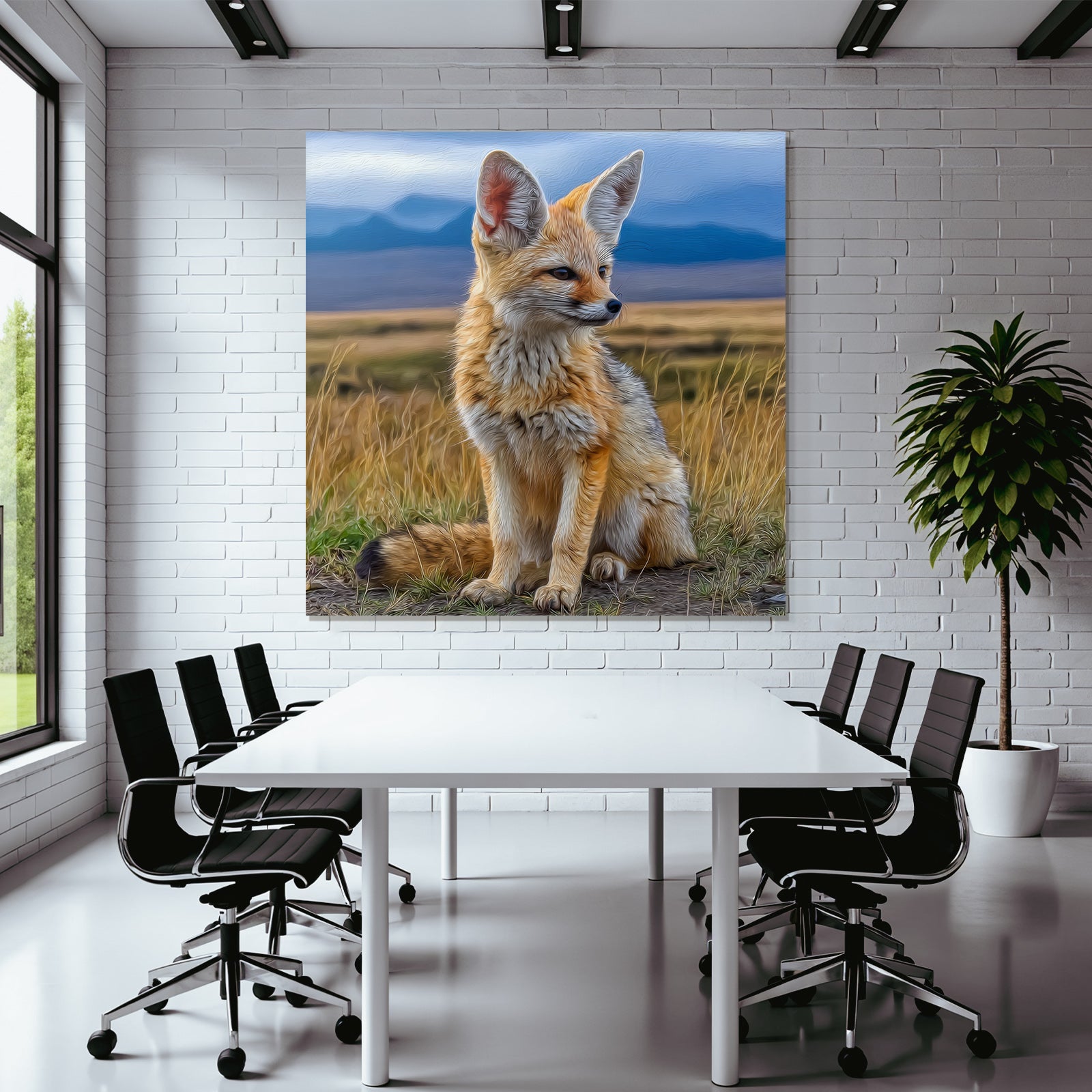 Fennektier Grosse Ohren Sandiger Fellfarbe Nocturnal Wildtier