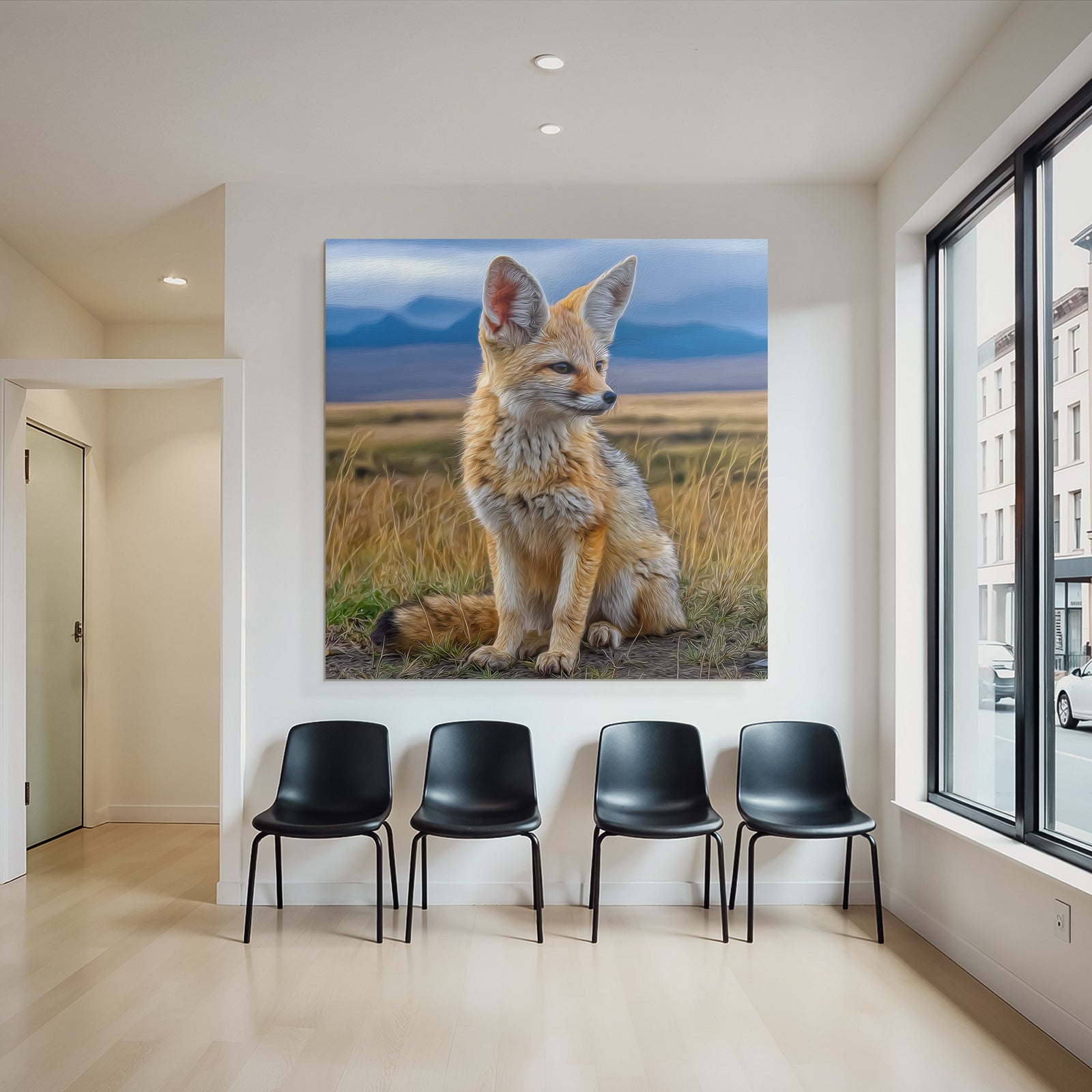 Fennektier Grosse Ohren Sandiger Fellfarbe Nocturnal Wildtier