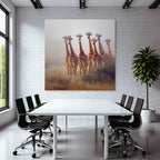 Giraffen Im Natur Mit Hintergrund Ansicht