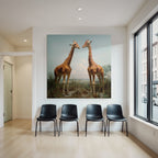 Giraffen Im Savannenlandschaft