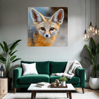 Kleiner Fuchs Mit Grau Orange Fell Grosse Ohren Buschiger Stern