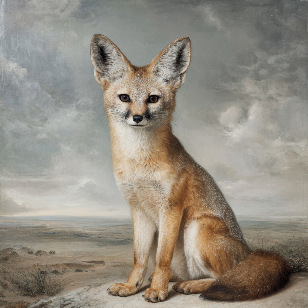 Realistische Kunst Eines Fuchses Im Naturlichen Hintergrund | Safari und Wildtiere | Tiere