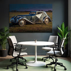 Einzigartiges Auto Reflekndes Design Skulpturartig Offenes Feld