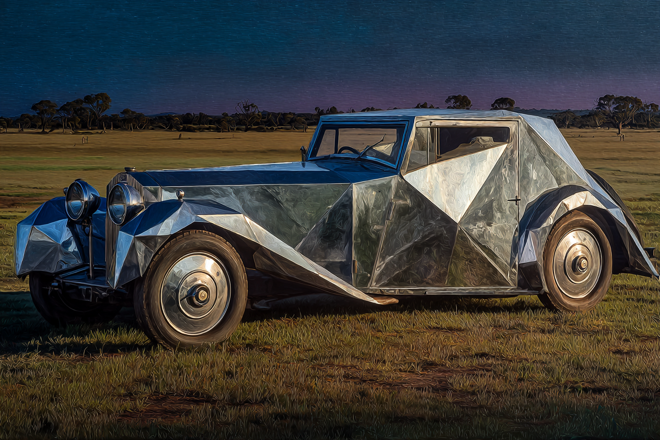 Einzigartiges Auto Reflekndes Design Skulpturartig Offenes Feld | Safari und Wildtiere | Tiere