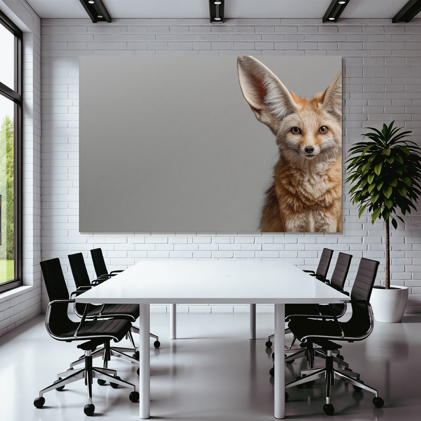 Fenek Fuchs Grosse Ohren Distinktive Fell Nordafrika Wüste