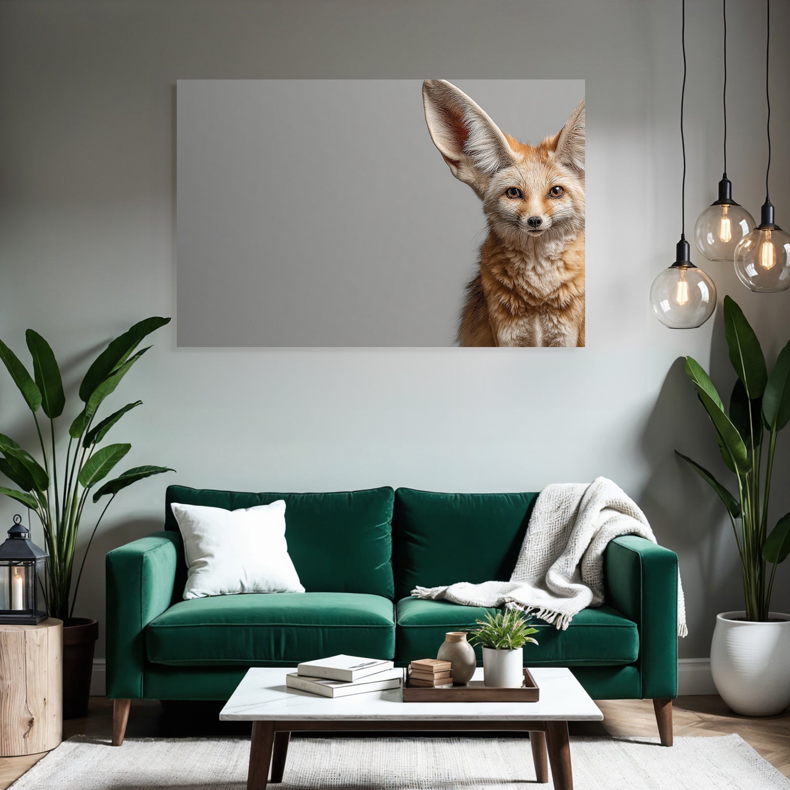 Fenek Fuchs Grosse Ohren Distinktive Fell Nordafrika Wüste