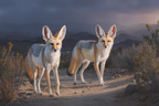 Fennec Füchse In Der Sahara Wüstenlandschaft | Safari und Wildtiere | Tiere