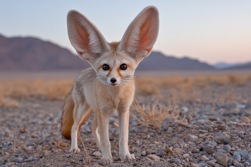 Fennecfuchs In Der Wüste Mit Grossen Ohren | Safari und Wildtiere | Tiere