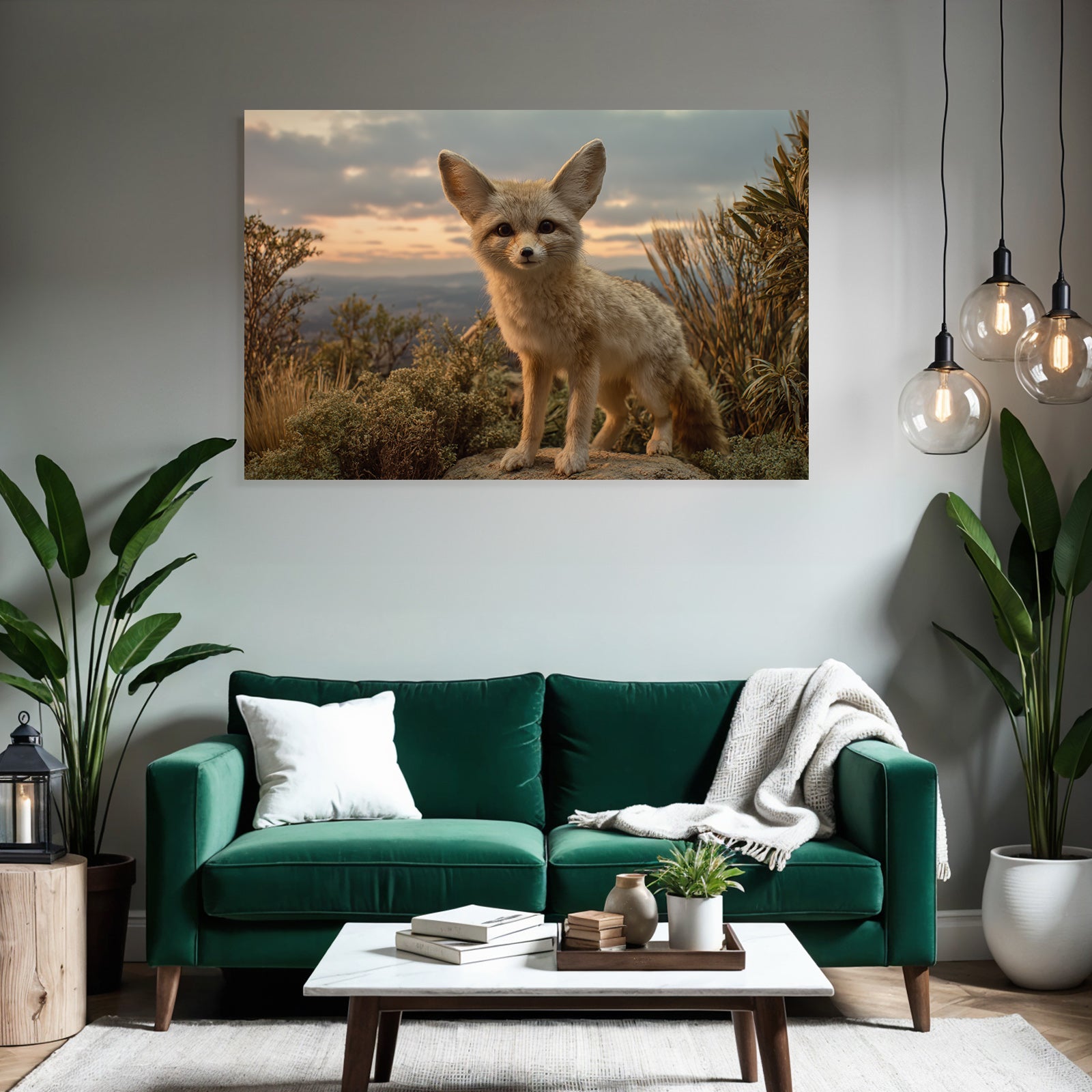 Fenneczus Fuchs Mit Grossen Ohren In Der Sahara Desert