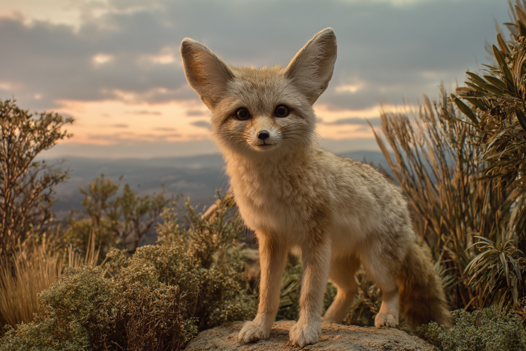 Fenneczus Fuchs Mit Grossen Ohren In Der Sahara Desert | Safari und Wildtiere | Tiere