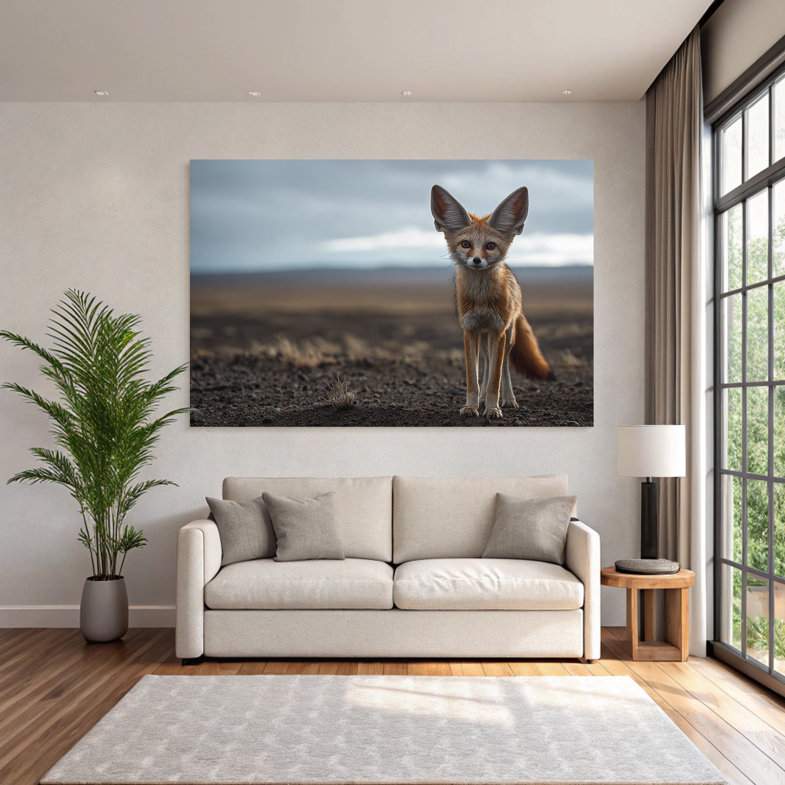 Fennekkunst Fuchs Grosse Ohren Sandfarbe Nordafrika