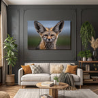 Naheaufnahme Von Einem Fennek Fuchs In Der Sahara Desert