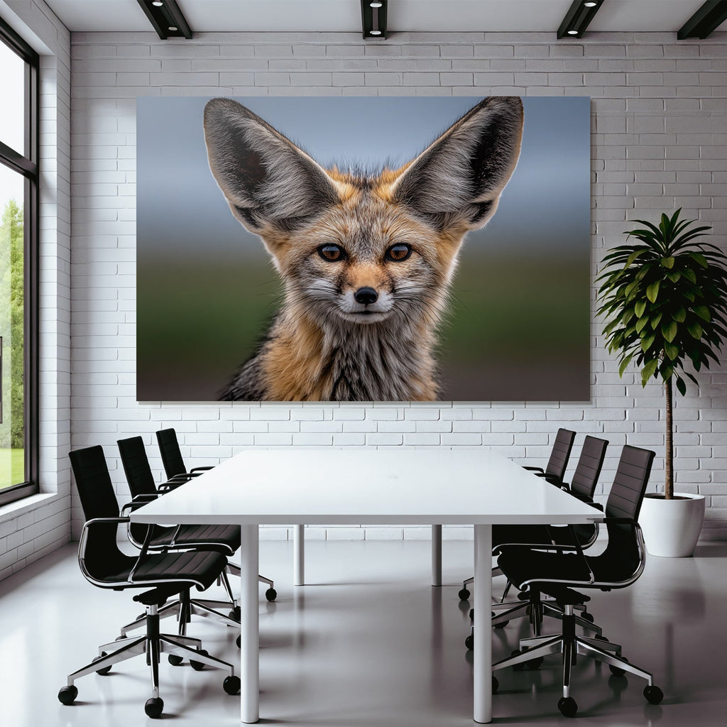 Naheaufnahme Von Einem Fennek Fuchs In Der Sahara Desert