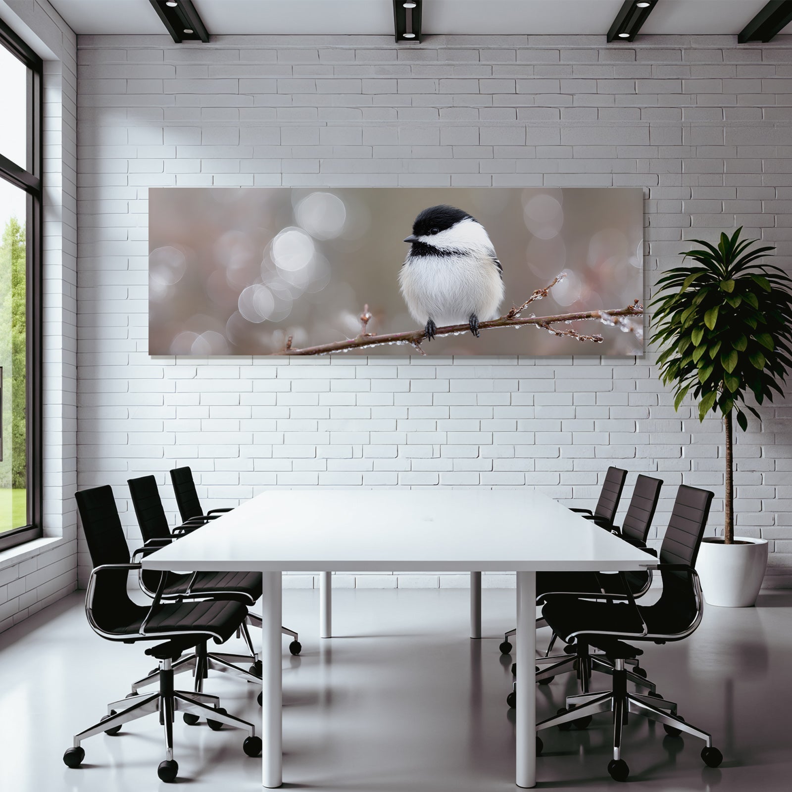 Kleiner Vogel Auf Einem Ast Mit Unscharfem Hintergrund